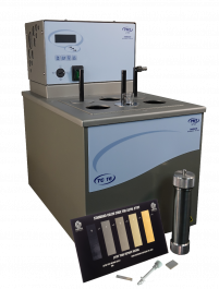 Silver strip corrosion tester for jet fuel