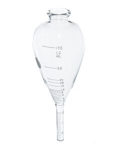 Pear - shaped centrifuge tubes glassware 100 ml, graduated